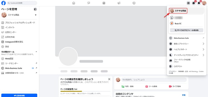 Meta】Facebookページの連携承認方法